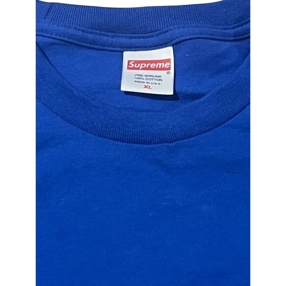 Supreme Other - DEADSTOCK Supreme Blank Long Sleeve Tee - Royal Blue - Size XL